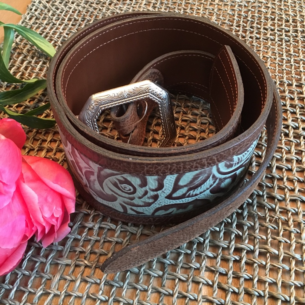 Texas Leather Mfg. Genuine Italian Leather Belt